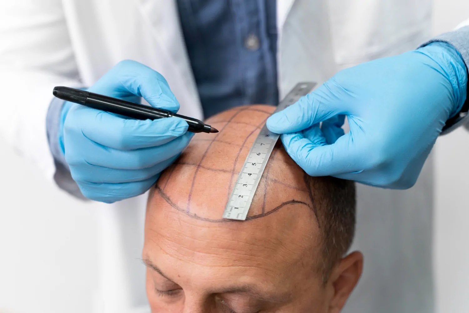 زراعة الشعر على مرحلتين