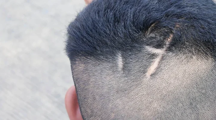 زراعة الشعر مكان الجروح