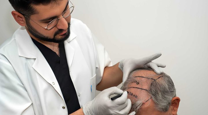 لون الشعر الأبيض بعد الزراعة