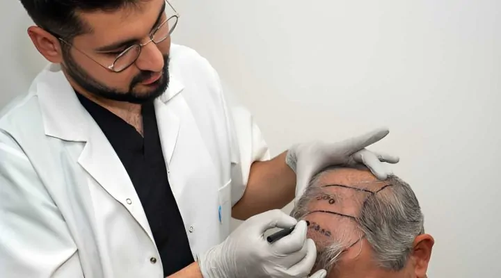 لون الشعر الأبيض بعد الزراعة